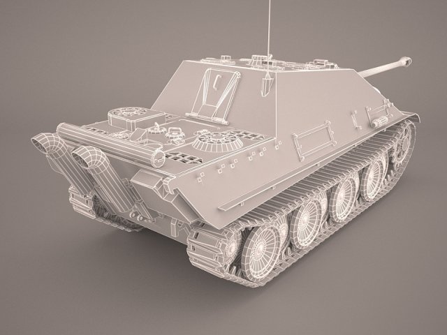 jagdpanther germany wwii tank destroyer 3D Model in Tank 3DExport