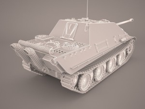 jagdpanther germany wwii tank destroyer Model 3D