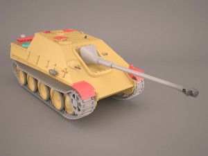 jagdpanther germany wwii tank destroyer Model 3D