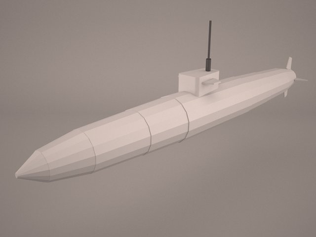 uss dallas ssn 700 with dry deck shelter Modelo 3D .c4d .max .obj .3ds .fbx .stl .blend 