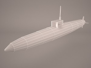 uss dallas ssn 700 with dry deck shelter Modelo 3D