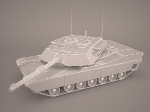 m1a1 abrams us tank 3D Model