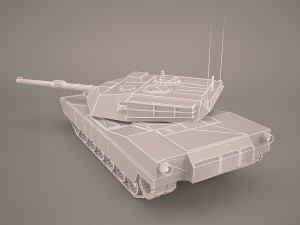 m1a1 abrams us tank 3D Model