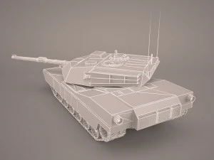 m1a1 abrams us tank 3D Model