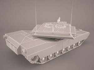 m1a1 abrams us tank 3D Model