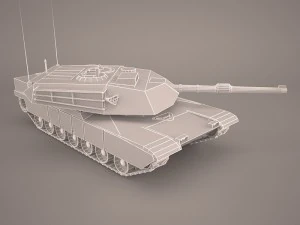 m1a1 abrams us tank 3D Model