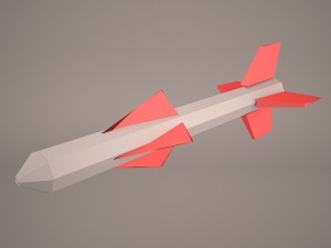 aim-120 amraam 3D Model