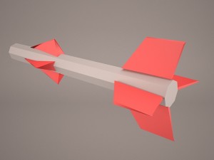 aim-120 amraam 3D Model