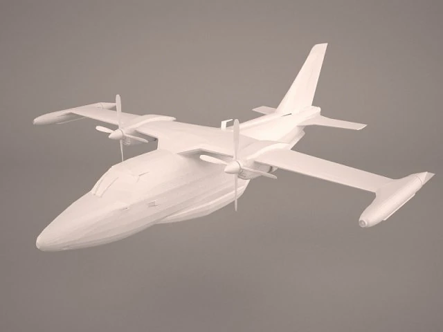mitsubishi mu-2 3D Model .c4d .max .obj .3ds .fbx .stl .blend 