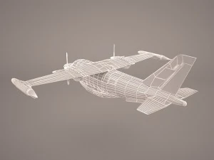 mitsubishi mu-2 3D Model