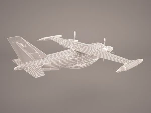 mitsubishi mu-2 3D Model