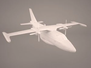 mitsubishi mu-2 3D Model