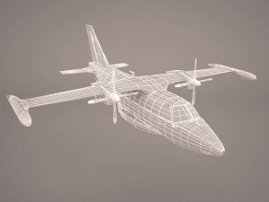 mitsubishi mu-2 3D Model