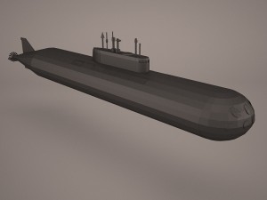 uss dallas ssn 700 with dry deck shelter Modèle 3D