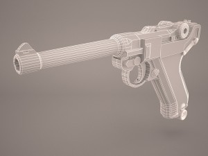 german luger pistol - wwii 3D 模型