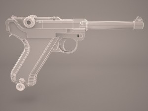german luger pistol - wwii 3D 模型