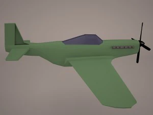 p51 mustang airplane 3D Model
