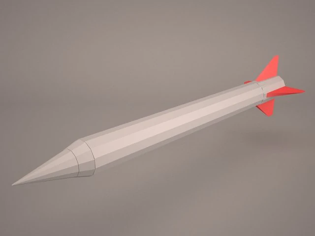 aim-120 amraam 3D Model .c4d .max .obj .3ds .fbx .stl .blend 