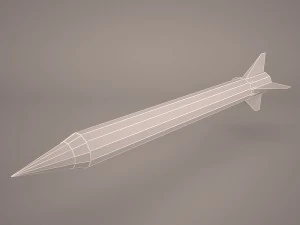 aim-120 amraam 3D Model