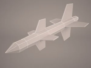 aim-120 amraam 3D Model