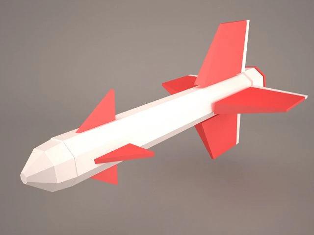aim-120 amraam 3D Model .c4d .max .obj .3ds .fbx .stl .blend 