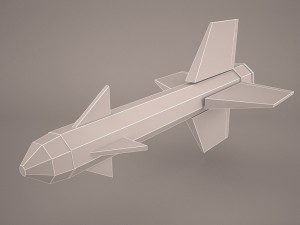 aim-120 amraam Modèle 3D