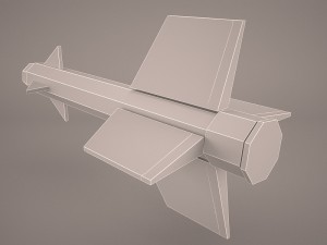 aim-120 amraam Modèle 3D