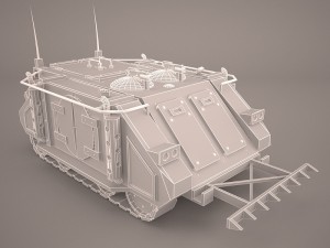 rhino tank 3D मॉडल