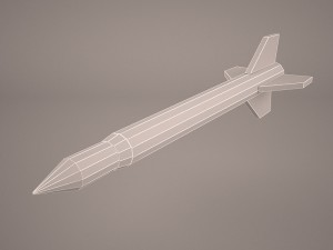 aim-120 amraam 3D Model