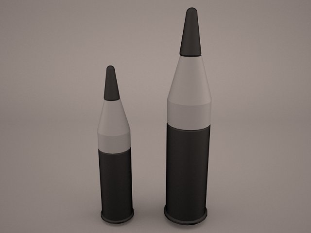 bullet rifle 3D 模型 .c4d .max .obj .3ds .fbx .stl .blend 