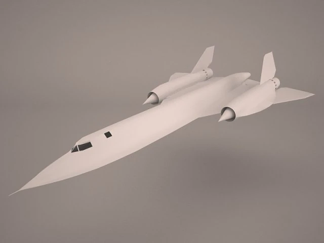 Lockheed sr-71 blackbird rigged 3D Model .c4d .max .obj .3ds .fbx .stl .blend 