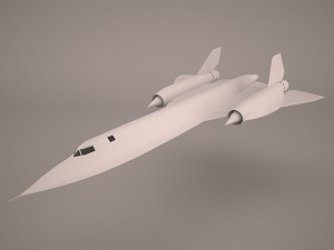 Lockheed sr-71 blackbird rigged 3D Model