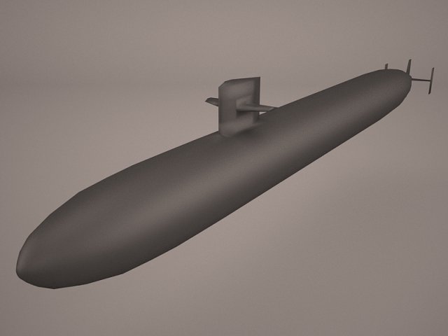 uss dallas ssn 700 with dry deck shelter Modelo 3D .c4d .max .obj .3ds .fbx .stl .blend 