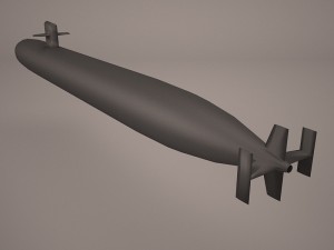 uss dallas ssn 700 with dry deck shelter Modelo 3D