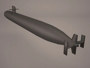 uss dallas ssn 700 with dry deck shelter 3D Model