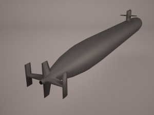 uss dallas ssn 700 with dry deck shelter Modelo 3D