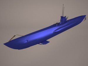 uss dallas ssn 700 with dry deck shelter 3D Model