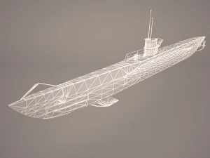 uss dallas ssn 700 with dry deck shelter 3D Model