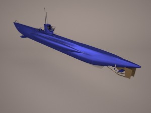 uss dallas ssn 700 with dry deck shelter 3D 모델
