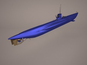 uss dallas ssn 700 with dry deck shelter 3D 모델