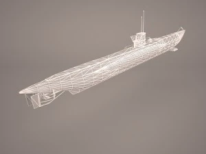 uss dallas ssn 700 with dry deck shelter 3D Model