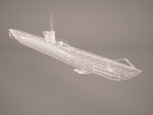 uss dallas ssn 700 with dry deck shelter 3D 모델