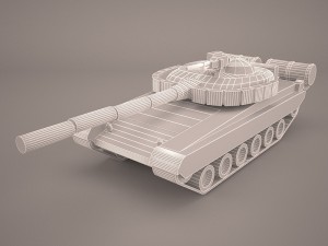 t80u russian mbt Model 3D
