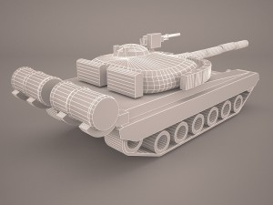 t80u russian mbt Model 3D