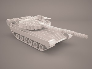 t80u russian mbt Model 3D