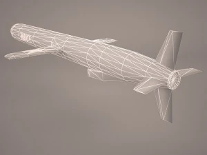 bgm-109c block iii tomahawk 3D Model