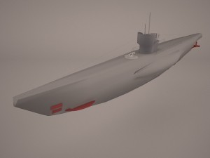 uss dallas ssn 700 with dry deck shelter 3D Model