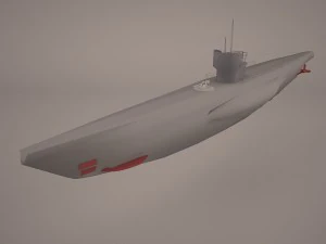 USS Dallas Ssn 700 con refugio en cubierta seca Modelo 3D