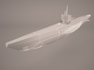 uss dallas ssn 700 with dry deck shelter 3D Model