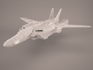 military aircraft Modelo 3D
